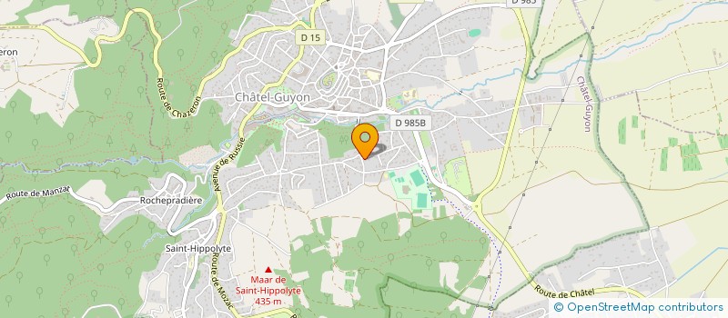 localisation de l'entreprise ROCADE FINANCES à CHATEL-GUYON