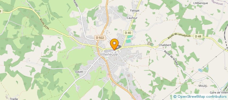 localisation de l'entreprise ROCAGEL  VILLENEUVE