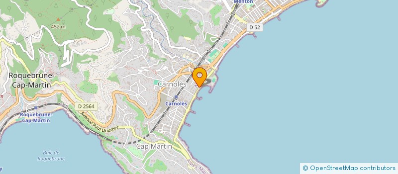 localisation de l'entreprise ROCAGELA à ROQUEBRUNE-CAP-MARTIN