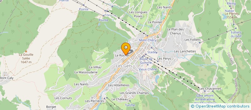 localisation de l'entreprise ROCALI  LES GETS