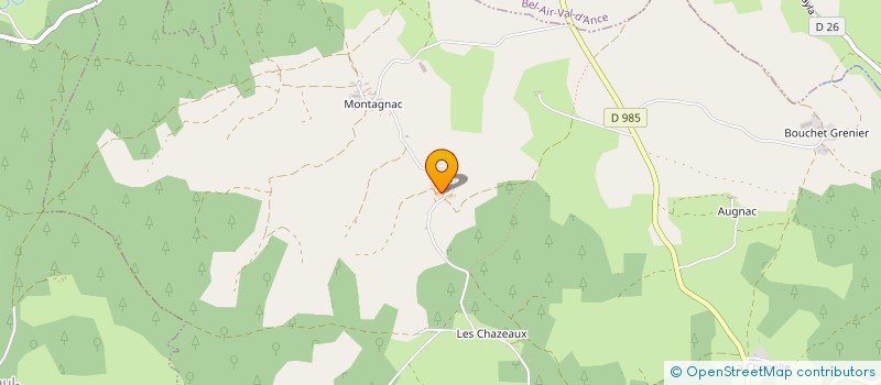 localisation de l'entreprise ROCALIS  BEL-AIR-VAL-D'ANCE