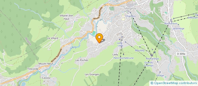 localisation de l'entreprise ROCALP  MEGEVE