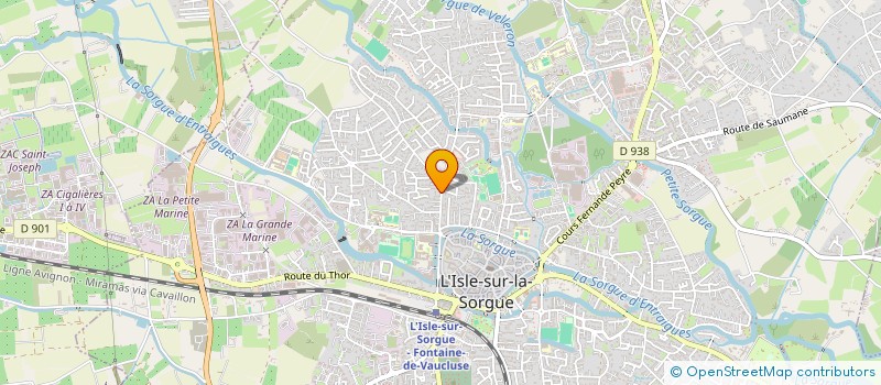 localisation de l'entreprise ROCAM  L'ISLE-SUR-LA-SORGUE