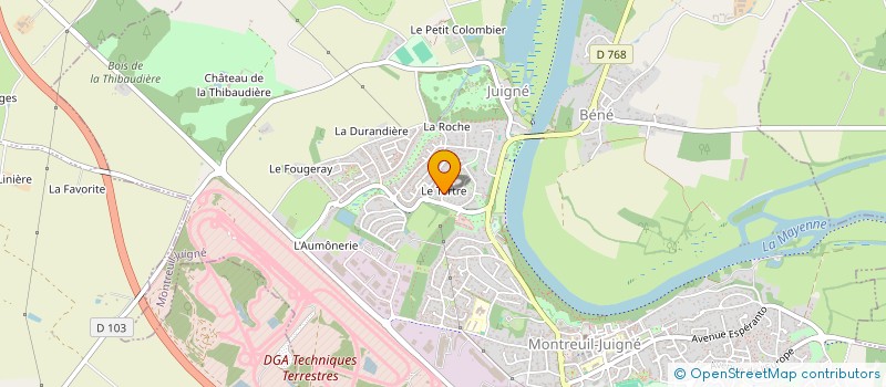 localisation de l'entreprise ROCAMENTIN  MONTREUIL-JUIGNE