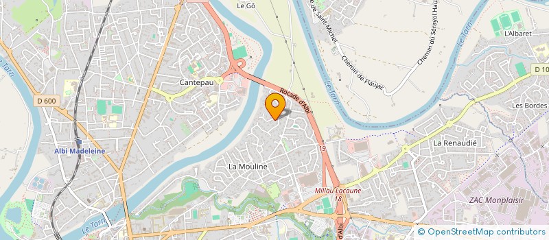 localisation de l'entreprise ROCAMI à ALBI