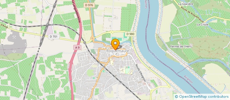 localisation de l'entreprise ROCAMORA  ROQUEMAURE