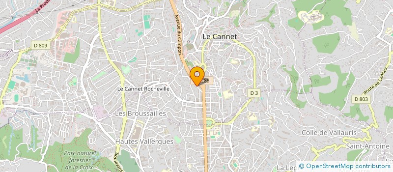 localisation de l'entreprise ROCAMOUR à LE CANNET