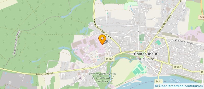 localisation de l'entreprise ROCAN INVEST  CHATEAUNEUF-SUR-LOIRE