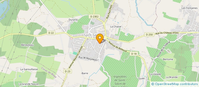 localisation de l'entreprise ROCANDE SA à SAINT-SAVIN