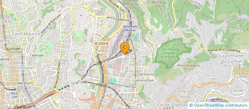 localisation de l'entreprise ROCANICE à NICE