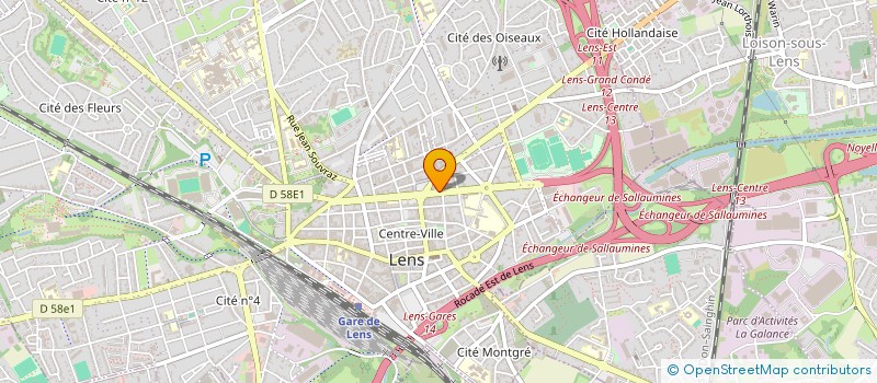 localisation de l'entreprise ROCAPAR  LENS