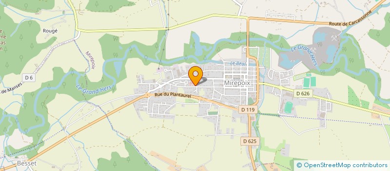 localisation de l'entreprise ROCAPINE à MIREPOIX