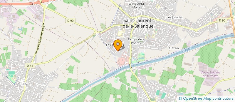 localisation de l'entreprise ROCAPLAC à SAINT-LAURENT-DE-LA-SALANQUE