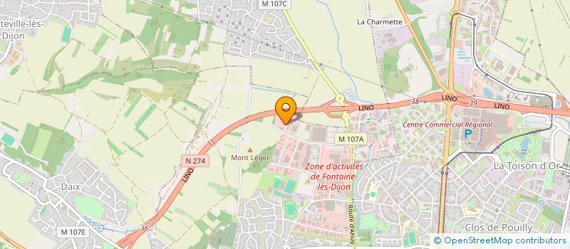 localisation de l'entreprise ROCARD DEVELOPPEMENT à FONTAINE-LES-DIJON