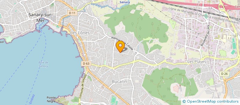 localisation de l'entreprise ROCC HAIR à SIX-FOURS-LES-PLAGES