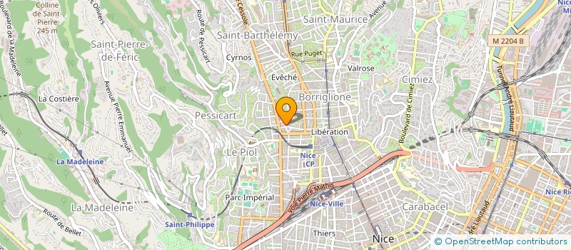 localisation de l'entreprise ROCCA à NICE