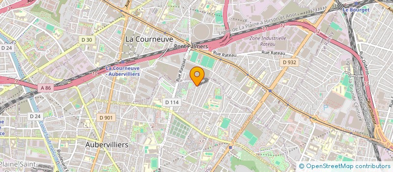 localisation de l'entreprise ROCCA à AUBERVILLIERS