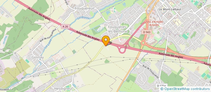 localisation de l'entreprise ROCCAMED  FOUQUIERES-LES-BETHUNE