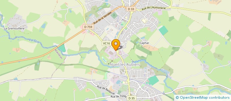 localisation de l'entreprise ROCCAPINA  NUEIL-LES-AUBIERS