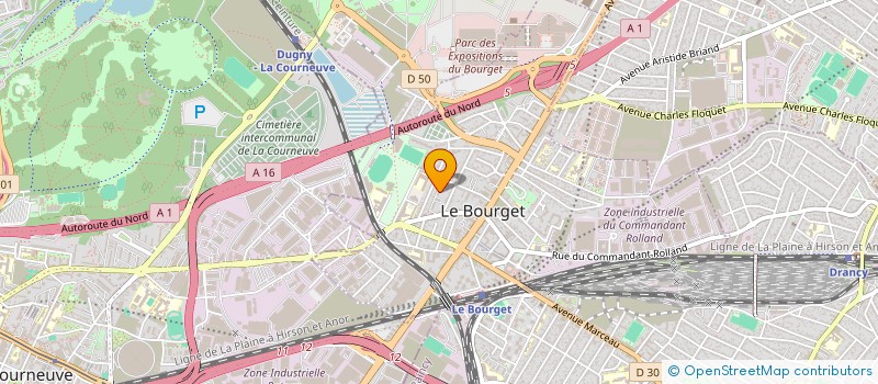 localisation de l'entreprise ROCCHI JP à LE BOURGET