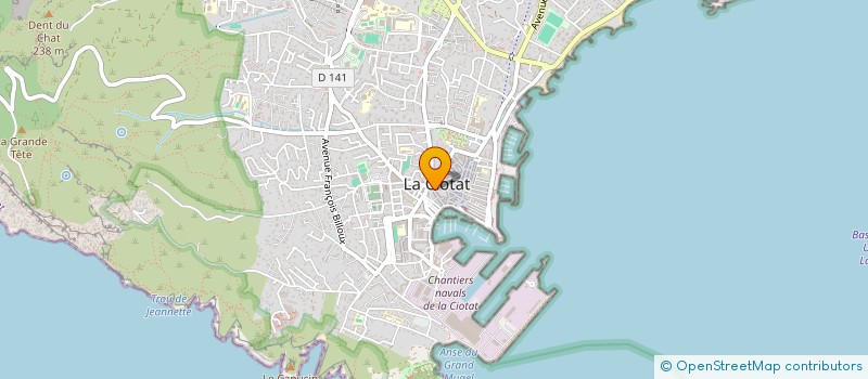 localisation de l'entreprise ROCCO PRIMEURS à LA CIOTAT