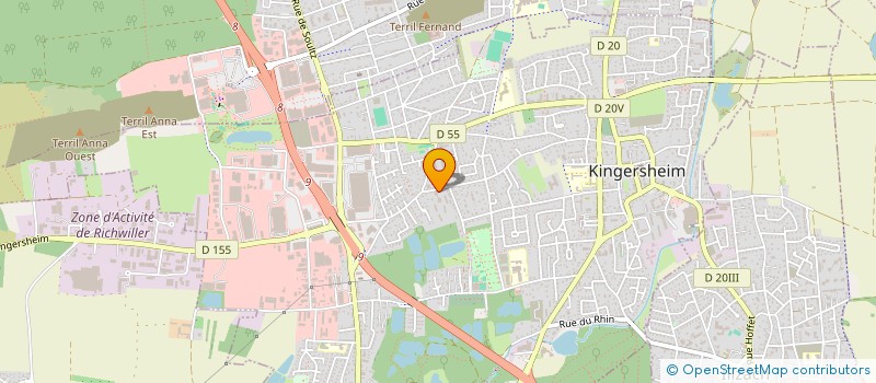 localisation de l'entreprise ROCCO STERITI à KINGERSHEIM