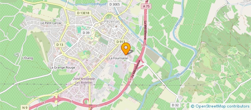 localisation de l'entreprise ROCDELER  PEZENAS