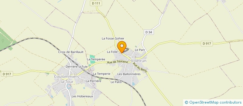 localisation de l'entreprise ROCEPI  VILLETRUN