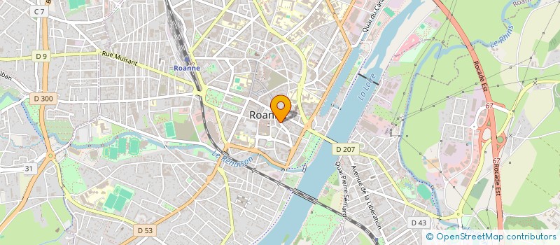 localisation de l'entreprise ROCH 42 INVEST à ROANNE