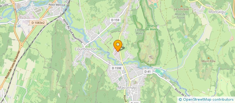 localisation de l'entreprise ROCH - CONSTRUCTEUR BOIS  MACORNAY