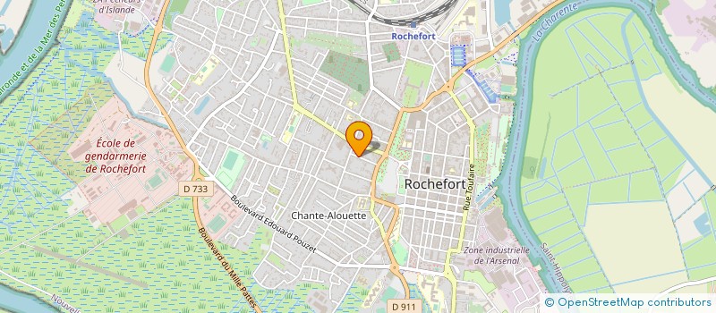 localisation de l'entreprise ROCH DEVELOPPEMENT  ROCHEFORT