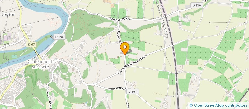 localisation de l'entreprise ROCH ENERGIE  CHATEAUNEUF-SUR-ISERE