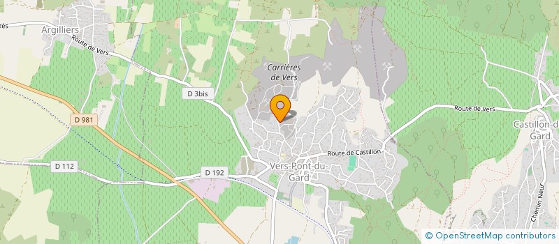 localisation de l'entreprise ROCH LIB  VERS-PONT-DU-GARD