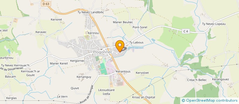 localisation de l'entreprise ROCH'ODET ACLE  PLOGONNEC