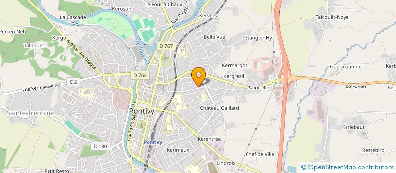 localisation de l'entreprise ROCH'STUR  PONTIVY