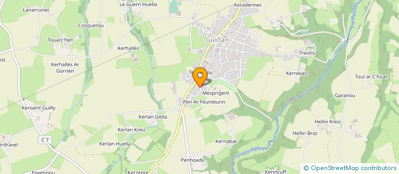 localisation de l'entreprise ROCH TOUL VTT GUICLAN  GUICLAN