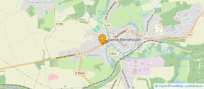 localisation de l'entreprise ROCHA AGRI à SAINTE-MENEHOULD