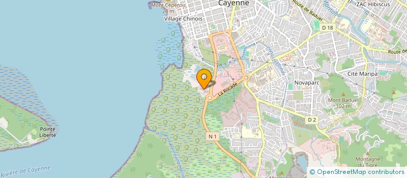 localisation de l'entreprise ROCHA AMERICA IMPORT  CAYENNE