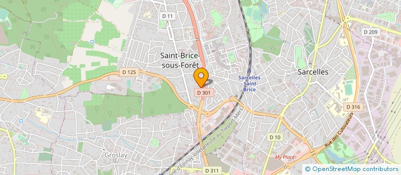 localisation de l'entreprise ROCHA BAT à ST BRICE SOUS FORET