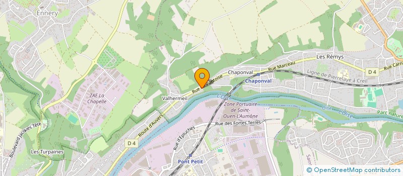 localisation de l'entreprise ROCHA BATIMENT à AUVERS-SUR-OISE