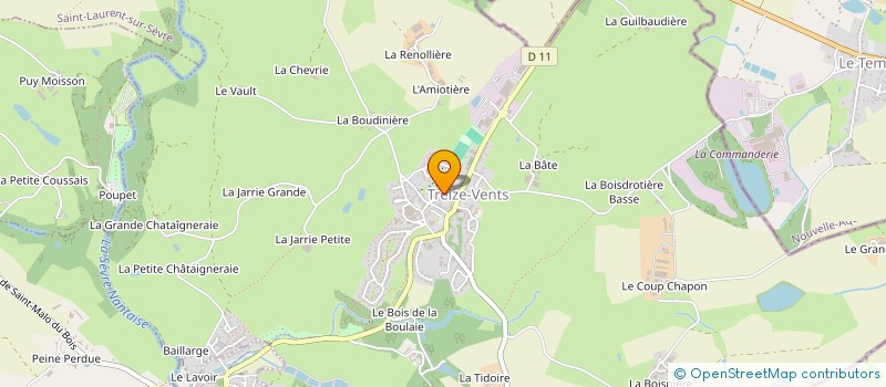 localisation de l'entreprise ROCHA EDITION à TREIZE-VENTS