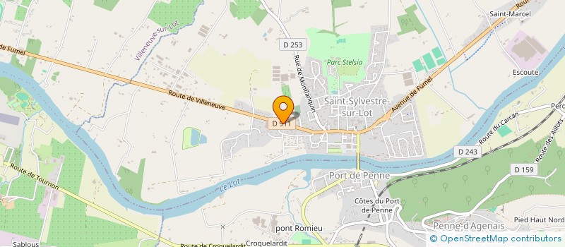 localisation de l'entreprise ROCHA PEJAC ET CIE  SAINT-SYLVESTRE-SUR-LOT