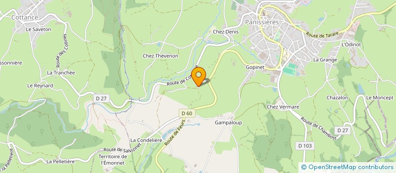 localisation de l'entreprise ROCHA RUBEN à PANISSIERES
