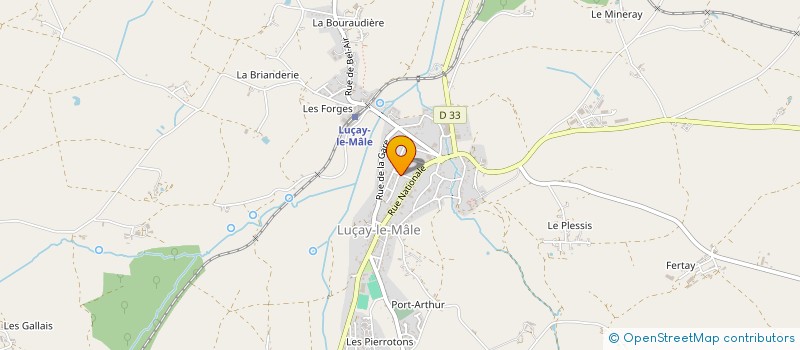 localisation de l'entreprise ROCHAFRANCE à LUCAY-LE-MALE