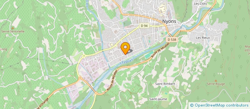 localisation de l'entreprise ROCHALES  NYONS