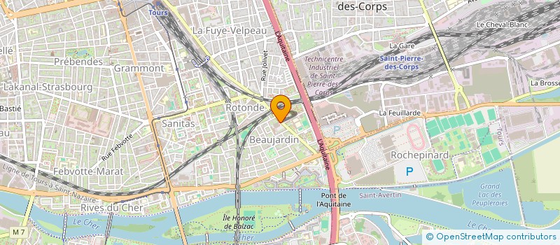localisation de l'entreprise ROCHALLARD à TOURS