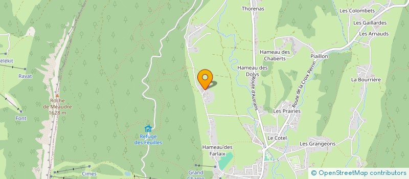 localisation de l'entreprise ROCHALP TRAVAUX  AUTRANS-MEAUDRE EN VERCORS