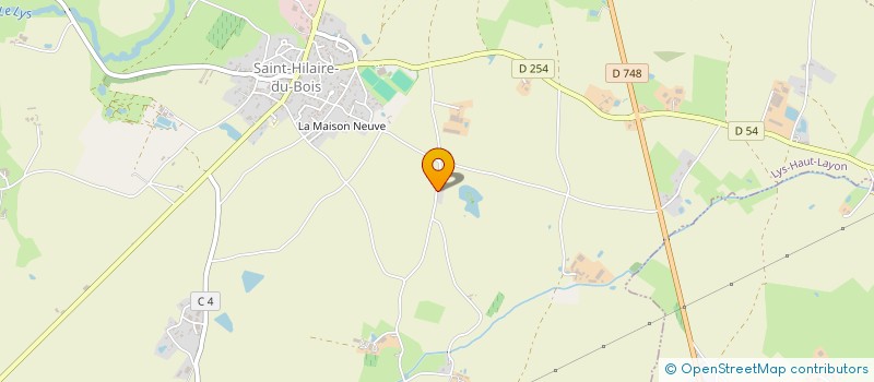 localisation de l'entreprise ROCHARD à LYS-HAUT-LAYON