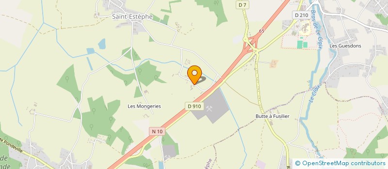 localisation de l'entreprise ROCHARD MENUISERIES CHARPENTES à ROULLET-SAINT-ESTEPHE