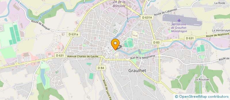 localisation de l'entreprise ROCHAS  GRAULHET